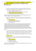 ATI FUNDAMENTALS PROCTORED EXAM 2O21 &ndash; RETAKE GUIDE QUESTIONS&comma;ANSWERS WITH RATIONALE