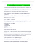 Certified Paraoptometric Anatomy Latest Update 