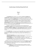 Aantekeningen Inleiding Burgerlijk Recht - Hoorcolleges, Jurisprudentie & Werkgroepen