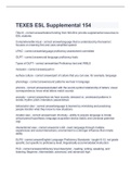 TEXES ESL Supplemental 154&comma;2023 with complete solution