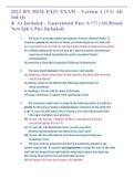 2023 RN HESI EXIT EXAM - Version 1 &lpar;V1&rpar; All 160 Qs & As Included - Guaranteed Pass A&plus;&excl;&excl;&excl; &lpar;All Brand New Q&A Pics Included&rpar;