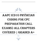 AAPC ICD10 Physician Coding for CPC Preparation (All Exams) all chapters covered | Graded A+