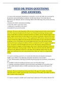 WALDEN UNIVERSITY HESI OB&vert;PEDS EXAM NEW LATEST UPGRADE SOLUTIONS AND COMPLETE GUIDE WITH RATIONALES&period;