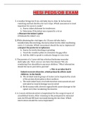 WALDEN UNIVERSITY HESI OB&vert;PEDS EXAM NEW LATEST UPGRADE SOLUTIONS AND COMPLETE GUIDE&period;