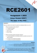 RCE2601 Assignment 1 2023 (629071)