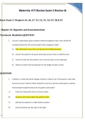 Maternity ATI Review Exam 3 Review  questions with detailed answers complete test graded A&plus;