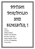 BPT1501 PORTFOLIO (2021)
