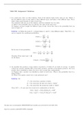 Math 302, Assignment 2 Solutions University of British Columbia MATH 302
