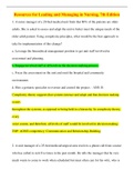 Resources for Leading and Managing in Nursing&comma; 7th Edition&colon; Midterm leadership Exam&period; &lpar; With Rationales&rpar;