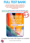 Test Bank For Medical-Surgical Nursing 9th Edition By Cherie Rebar, Donna Ignatavicius, M. Linda Workman 9780323461580 Chapter 1-74 Complete Guide .