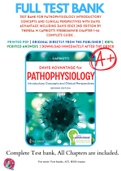 Test Bank For Pathophysiology Introductory Concepts and Clinical Perspectives with Davis Advantage including Davis Edge 2nd Edition By Theresa M Capriotti 9780803694118 Chapter 1-46 Complete Guide &period;