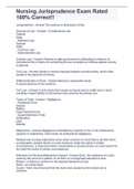 Nursing Jurisprudence Exam Rated 100&percnt; Correct&excl;&excl;