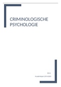 Samenvatting Criminologische Psychologie - Prof. Otgaar