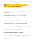 SC DMV permit test Pool Questions&period; 100&percnt; examinable&period; Rated A&plus;