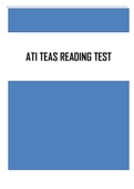 ATI TEAS 7 READING - QUESTIONS AND ANSWERS (SCORED 96%) LATEST UPDATE 2023