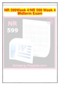 NR 599Week 4/NR 599 Week 4 Midterm Exam 