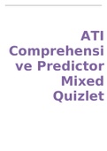 ATI Comprehensive Predictor  Mixed Quizlet