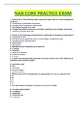 NAB CORE PRACTICE EXAM QUESTIONS AND ANSWERS GRADED A&plus;&period;