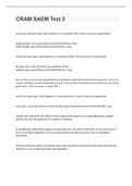 CRAM SAEM EXAM 2023 WITH 100&percnt; CORRECT ANSWERS