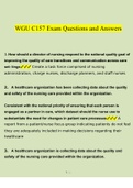 WGU C157 Exam 2023 Questions and Answers &vert; 100&percnt; Verified Answers