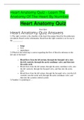 Heart Anatomy Quiz – Learn The Anatomy Of The Heart By Number