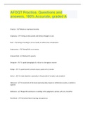 AFOQT Practice&comma; Questions and answers&comma; 100&percnt; Accurate&comma; graded A