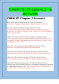 CHEM 121 Chapters 2 – 6 Answers| 100% CORRECT