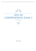 HESI PN Comprehensive Exam 3 Graded A+