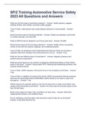 SP&sol;2 Training Automotive Service Safety 2023 All Questions and Answers