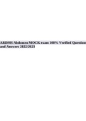 ARDMS Abdomen MOCK exam 100&percnt; Verified Questions and Answers 2022&sol;2023&period;