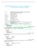 NURS-6512N-20&comma;Advanced Health Assessment final exam 2021-2023 latest update
