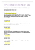 ATI PN COMPREHENSIVE PREDICTOR EXAM 2022