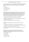 Examenvragen Hoofdstuk 6 De Samenleving / Sociologie - 1ste jaar Sociaal Werk