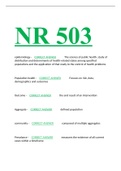 Exam (elaborations) NR 503 (NR503) (NR503)  WEEK 4/ 8 2023
