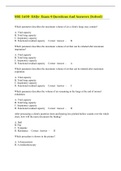 NSG 1600- EAQs- Exam 4 Questions And Answers (Solved)