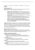 Summary Grasple Modules - Business Research Techniques (BRT)