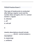 TCOLE Practice Exam 3 with correct answers