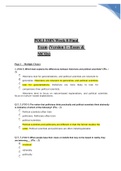 POLI 330N Week 8 Final Exam (Version 1 - Essay & MCQs).