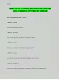 HDFS EXAM EXAM QUESTIONS AND ANSWERS &lpar;2023&rpar; &lpar;VERIFIED ANSWERS BY EXPERT&rpar;