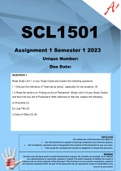 SCL1501 Assignment 1 Semester 1 2023