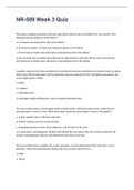 NR-509 Week 3 Quiz With 100&percnt; Correct Answers 2023