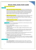 Chamberlain College Of Nursing : NR 601 Final Exam Study Guide (Version-2) / NR601 Fina Exam Study