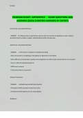 PHARMACOLOGY&colon; ANTIBIOTICS EXAM QUESTIONS AND ANSWERS &lpar;2023&rpar; &lpar;VERIFIED ANSWERS BY EXPERT&rpar;
