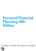 Personal Financial Planning 14th Edition Billingsley Solutions Manual