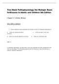 Test Bank Pathophysiology the Biologic Basis for Disease in Adults and Children