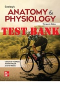 TEST BANK for Seeley's Anatomy & Physiology 13th Edition by Cinnamon VanPutte, Jennifer Regan, Andrew Russo. All Chapters 1-29. (Complete Download) 1751 Pages