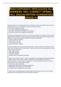 Maternal&sol;Pediatric HESI practice ALL ANSWERS 100&percnt; CORRECT SPRING -FALL 2023&sol;24 EDITION GUARANTEED GRADE A&plus;