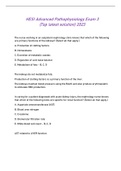 HESI Advanced Pathophysiology Exam 3 &lpar;Top latest solution&rpar; 2023