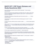 NACE CIP 1 CBT Exam (Quizzes and Study Questions) 2023