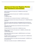 Ultrasound Vascular Registry Review 2023 Questions and Answers